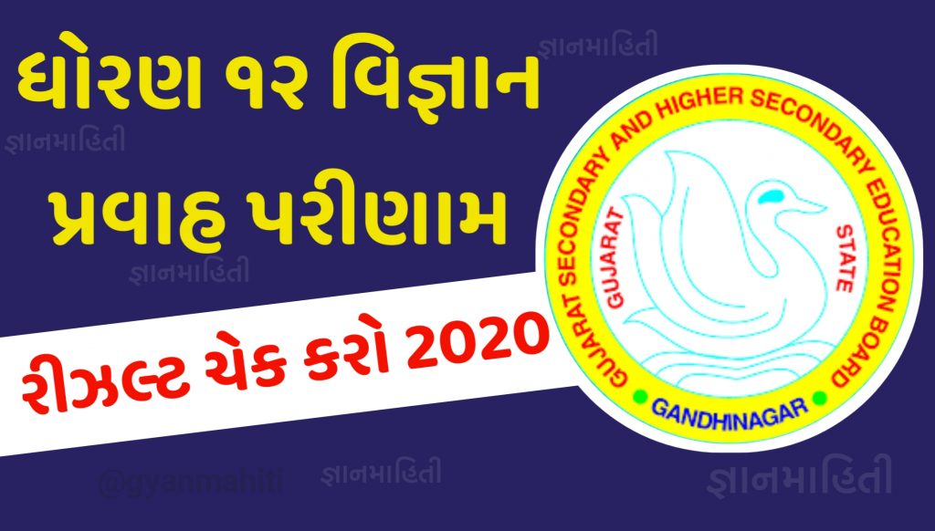 Gujarat Board Class 12th Science Result 2020